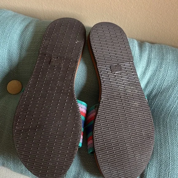 LIKE NEW Havaianas You Malta Mix Colorful Stripes Beach Slide Sandals Flip Flops - Picture 8 of 13